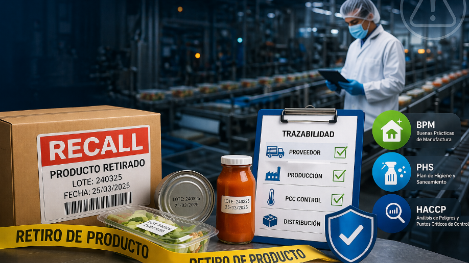 Recall de productos pone a prueba BPM, PHS y HACCP